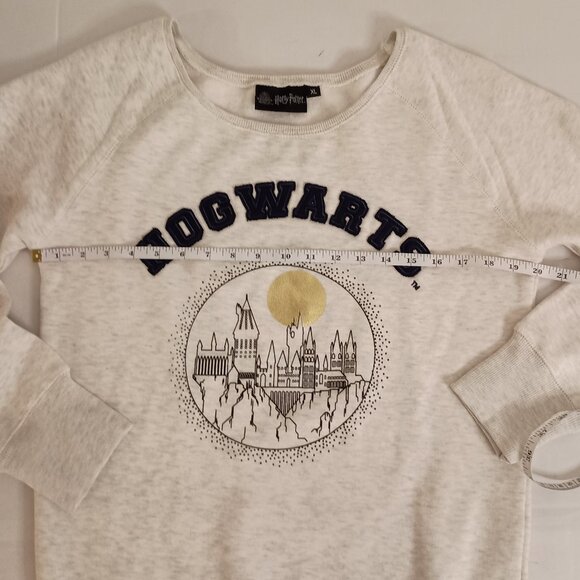 Harry Potter Hogwarts Off-White Blue Heather Sweatshirt Kids XL EUC - Picture 12 of 16